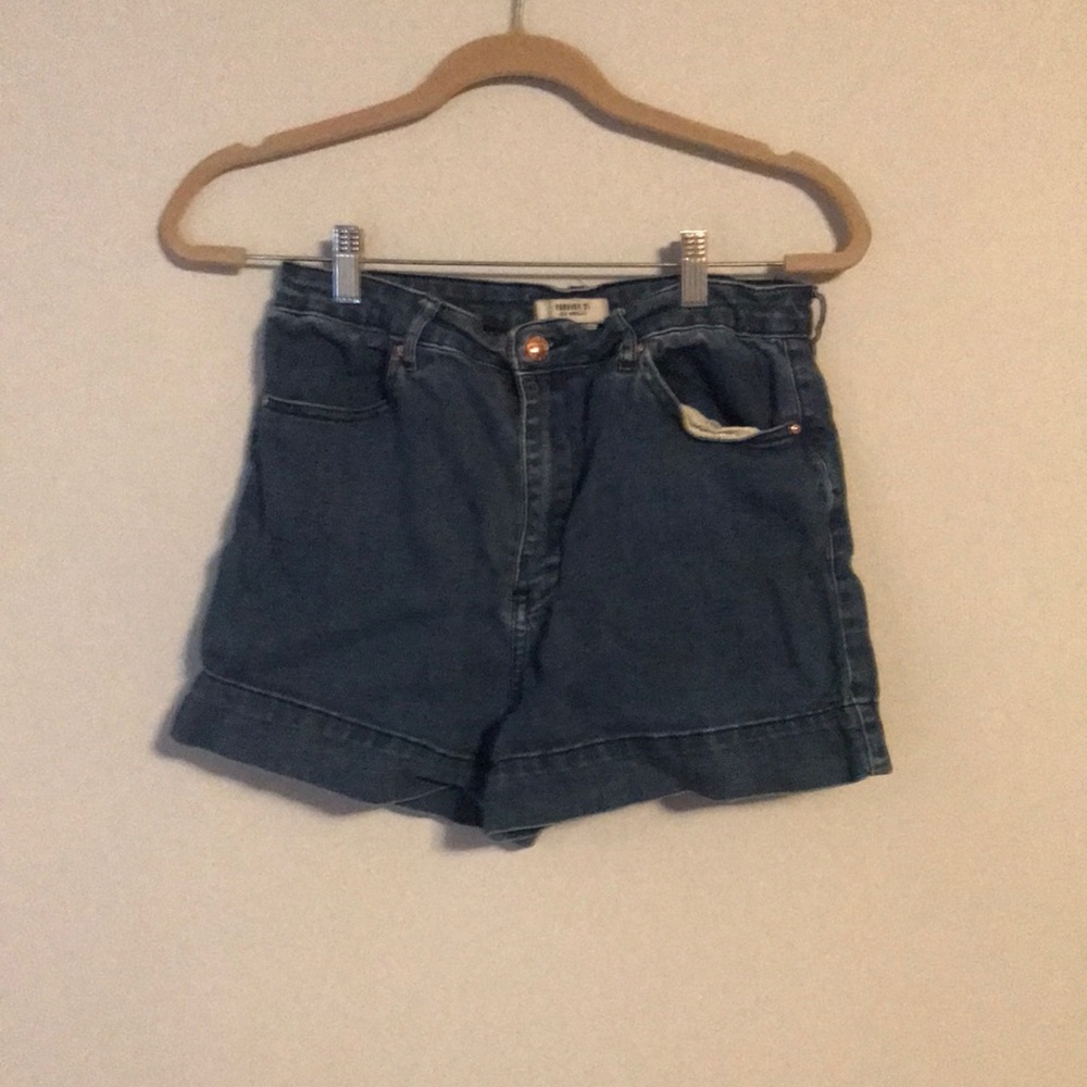 Women's Blue Denim Shorts
